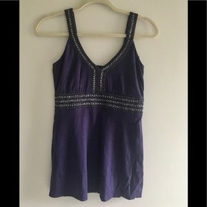 Flounce Sequin accented tank top, size XS